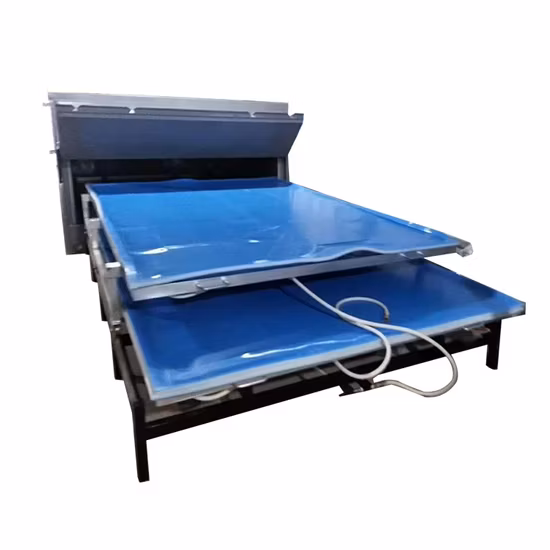 Suministro de maquinaria de laminación de vidrio al vacío Máquina laminadora de vidrio con calor al vacío hidráulico con película EVA/Máquina de horno laminado EVA de vidrio